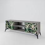 EERIE STROMANTHE 2-Door TV Stand in Grey Finish