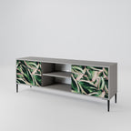 EERIE STROMANTHE 2-Door TV Stand in Grey Finish