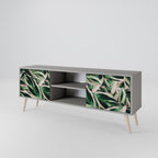 EERIE STROMANTHE 2-Door TV Stand in Grey Finish