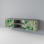 VERDANT PLEASURES 2-dörrars TV-bänk i grå finish