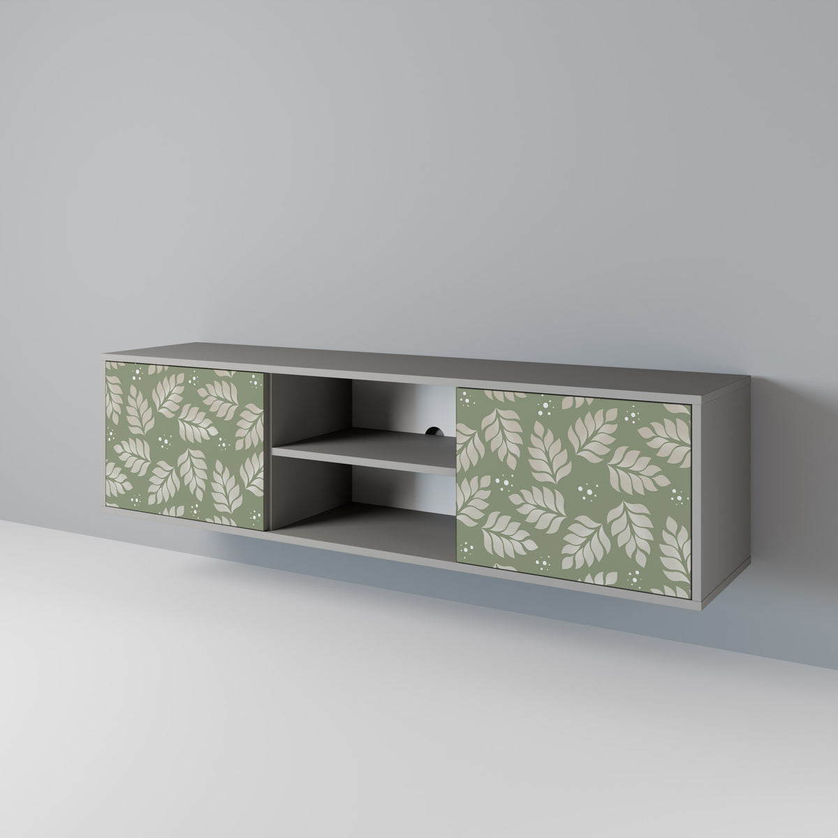 LEAVES ON GREEN 2-Door TV Cabinet