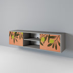 JUICY OLIVES 2-dörrars TV-bänk i grå finish