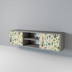 PALM SPRING 2-dörrars TV-bänk i grå finish