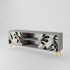 VERDURE FORMATION 2-dörrars TV-bänk i grå finish