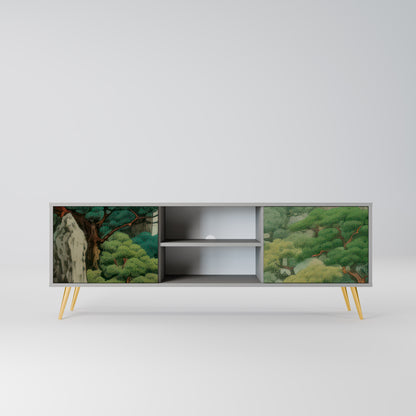 VERDURE ABYSS 2-dörrars TV-bänk i grå finish