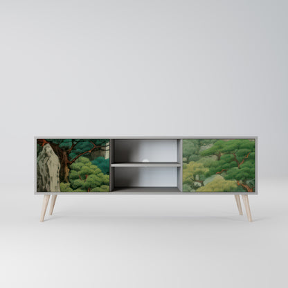 VERDURE ABYSS 2-dörrars TV-bänk i grå finish