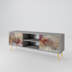 VEILED SUMMIT 2-dörrars TV-bänk i grå finish