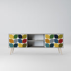 VIKTLÖSA TIMMAR 2-dörrars TV-bänk i grå finish