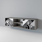 BIKE ENERGY 2-dörrars TV-bänk i grå finish