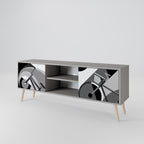 BIKE ENERGY 2-dörrars TV-bänk i grå finish