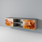 TRACES OF AUTUMN 2-dörrars TV-bänk i grå finish