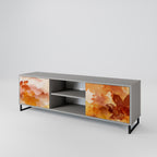 TRACES OF AUTUMN 2-dörrars TV-bänk i grå finish