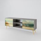 MORNING BY THE LAKE 2-dörrars TV-bänk i grå finish