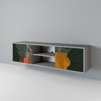 TROPICAL COMPOSITION 2-dörrars TV-bänk i grå finish