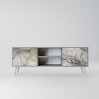 TIMELESS GLIDE 2-dörrars TV-bänk i grå finish