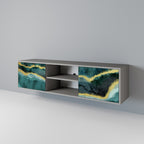 GOLDRUSH ODYSSEY 2-dörrars TV-bänk i grå finish