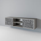 TILLÄMPLIG SEKVENS 2-dörrars TV-bänk i grå finish