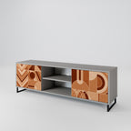 PRISM MOSAIC 2-dörrars TV-bänk i grå finish