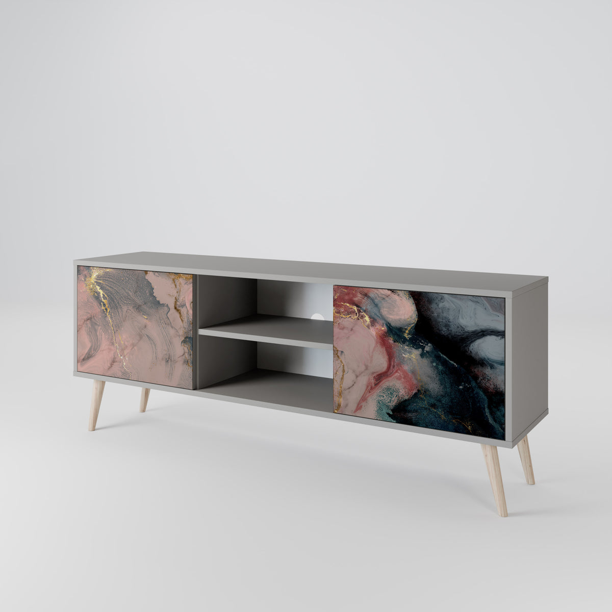 GILDED SWIRLS 2-Door TV Cabinet
