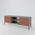 HYPNOTIC GATE 2-dörrars TV-bänk i grå finish