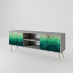 NORTHERN LIGHTS 2-dörrars TV-bänk i grå finish