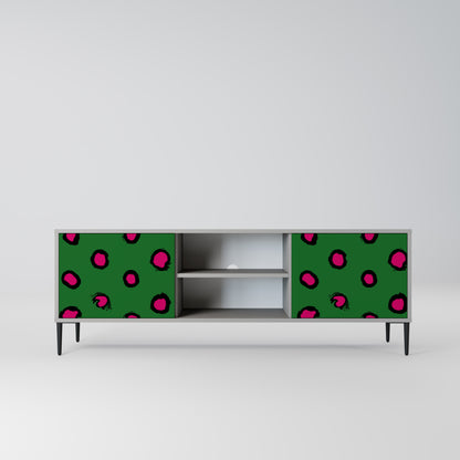 FUNKY SPOTS 2-dörrars TV-bänk i grå finish