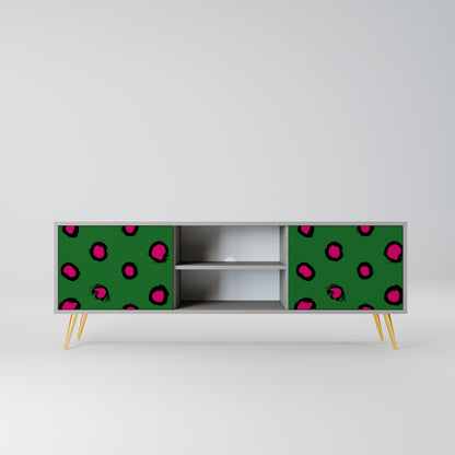 FUNKY SPOTS 2-dörrars TV-bänk i grå finish