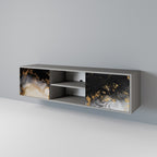 MARBLE OF TOMMORROW 2-dörrars TV-bänk i grå finish