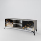 MARBLE OF TOMMORROW 2-dörrars TV-bänk i grå finish