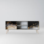 MARBLE OF TOMMORROW 2-dörrars TV-bänk i grå finish