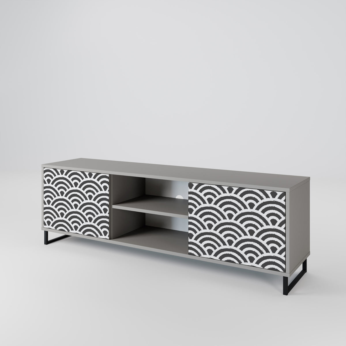 GLOOMY HOST 2-Door TV Cabinet