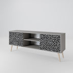 BLINDANDE LJUS 2-dörrars TV-bänk i grå finish