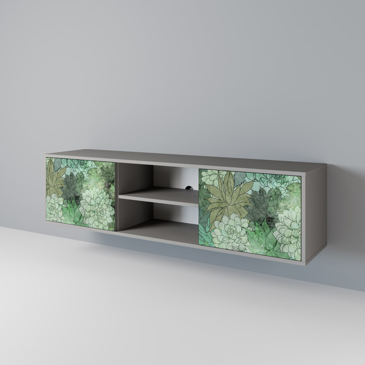 SUCCULENT CLUSTER 2-Door TV Cabinet
