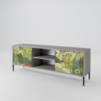 SUCCULENTS KALEIDOSCOPE 2-dörrars TV-bänk i grå finish