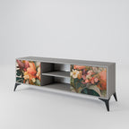 STYLISH BEAUTY 2-dörrars TV-bänk i grå finish