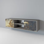 GENTLE POWER 2-dörrars TV-bänk i grå finish