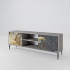 GENTLE POWER 2-dörrars TV-bänk i grå finish