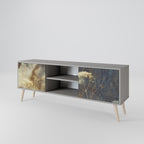 GENTLE POWER 2-dörrars TV-bänk i grå finish