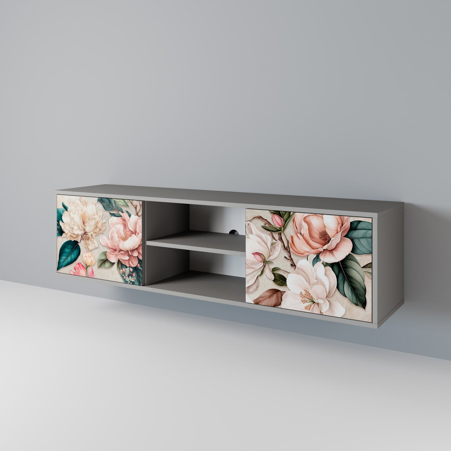 FLORAL GRACE TV-bänk med två dörrar