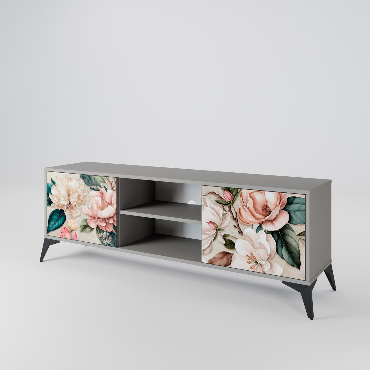 FLORAL GRACE TV-bänk med två dörrar