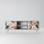 FLORAL GRACE 2-dörrars TV-bänk i grå finish