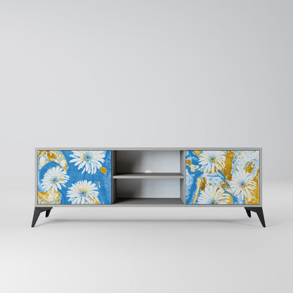 DAISY LUXE 2-dörrars TV-bänk i grå finish
