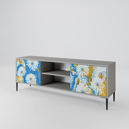 DAISY LUXE 2-dörrars TV-bänk i grå finish