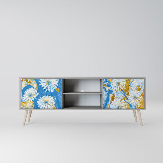 DAISY LUXE 2-dörrars TV-bänk i grå finish
