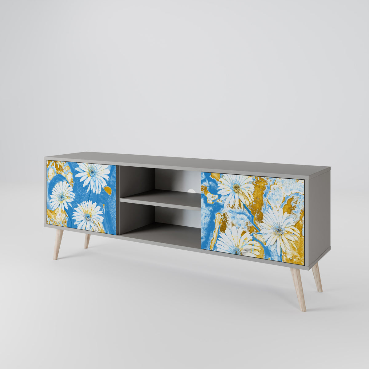 DAISY LUXE TV-bänk med två dörrar