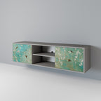 BLOOMING CHARM 2-dörrars TV-bänk i grå finish