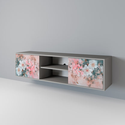CHERRY BLOSSOM 2-dörrars TV-bänk i grå finish