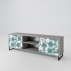 WATERSPOUT SONGIBIRD 2-Door TV Stand in Grey Finish