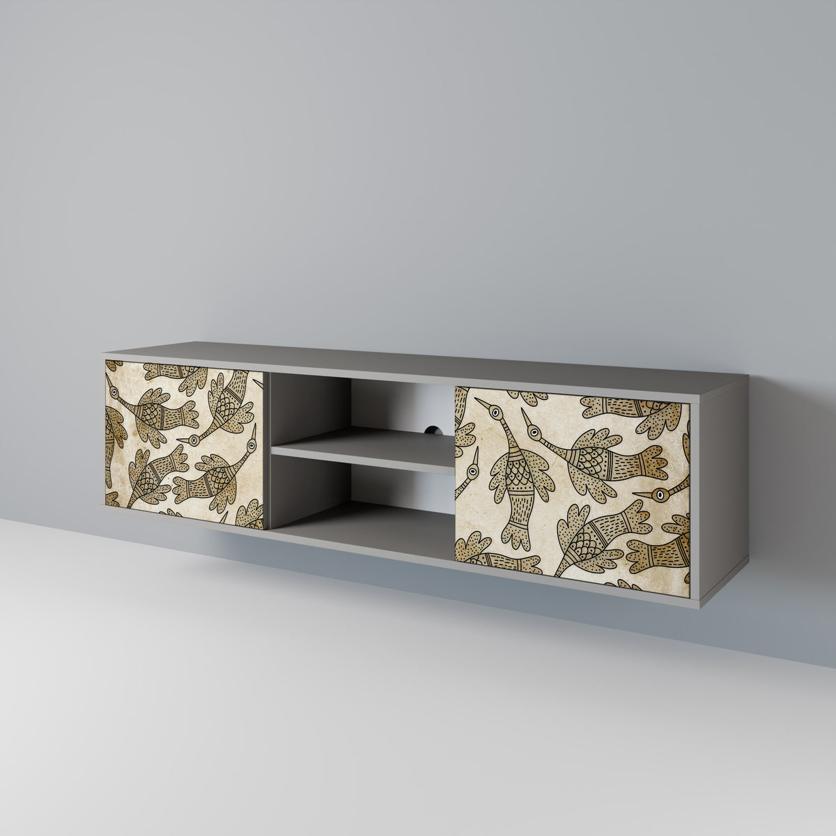 ALMONDINE SONGBIRD TV-bänk med två dörrar