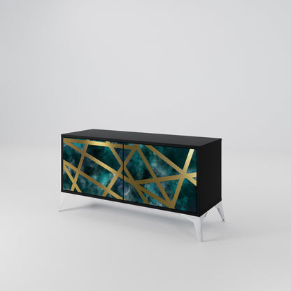 THE LABYRINTH OF GOLD Kompakt TV-bänk med 2 dörrar